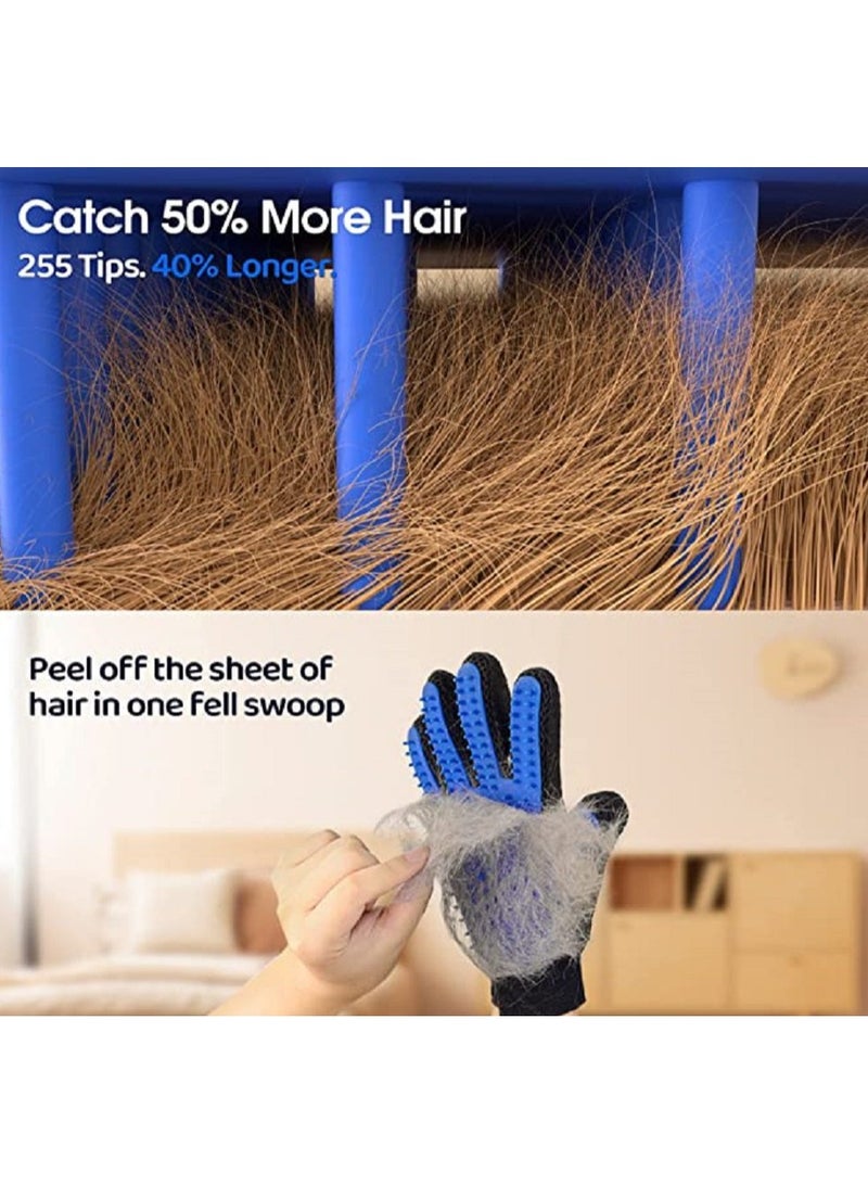 True Touch Pet Grooming Comb Gloves – 1 Piece – Gentle, Effective Shedding and Massage Glove for Dogs and Cats – Removes Loose Fur, Tangles, and Mats – Comfortable, Non-Slip Design for Easy Grooming at Home - Image 2