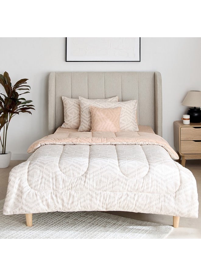 Home Box Valencia lismore 5-Piece BIAB Printed Cotton Twin Comforter Set 220 x 160 cm  - Image 3