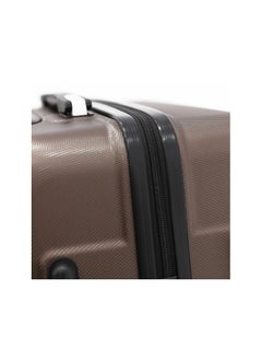 CAPITAL طقم حقائب أمتعة بعجلات من الجانب الصلب 3 قطع، بني (S-20&quot;،M-24&quot;،L-28&quot;)  - Image 5