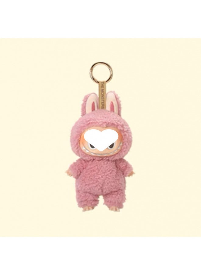 Bubble Pull Cloth Tide Play Blind Box Labubu Plush Toy Vinyl Face Macaron Motherland High Quality-Color:Lychee Strawberry  - Image 1