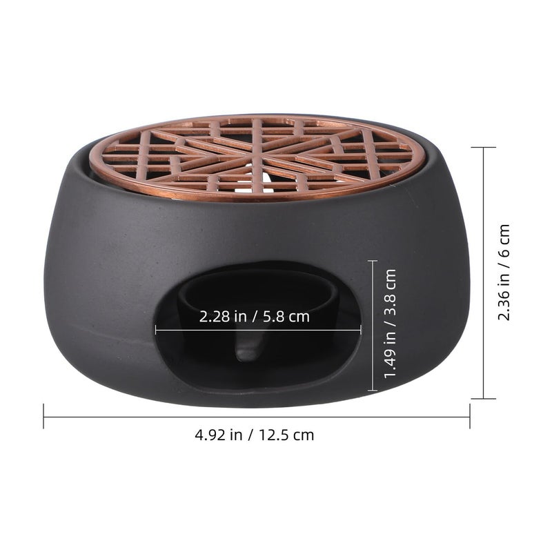 Ceramic Teapot Warmer with Candle Holder for Tea Heating and Warm Preservation Portable Stove Base - Image 3