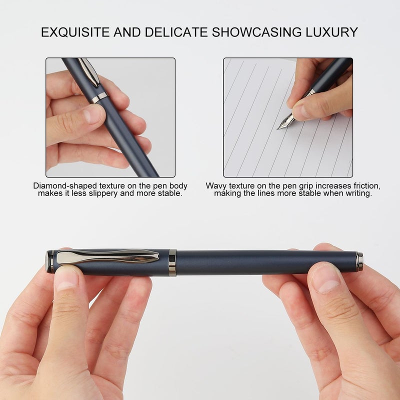 GC QUILL Calligraphy Fountain Pen Set - Includes 5 Nibs, Ink Bottle, Ink Refill Converter and 18 Cartridges, Fancy Pen for Women Men Gift - MU-25 - Image 5