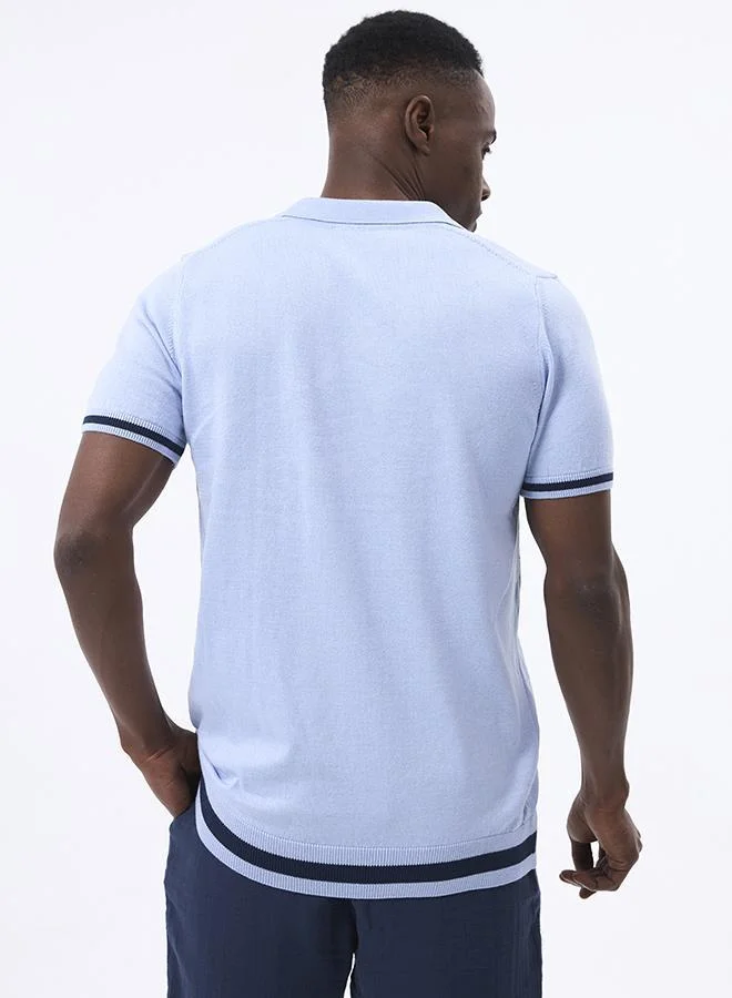 FELIX HARDY Blue Polo shirt short sleeve for Men for Men | Best Price UAE