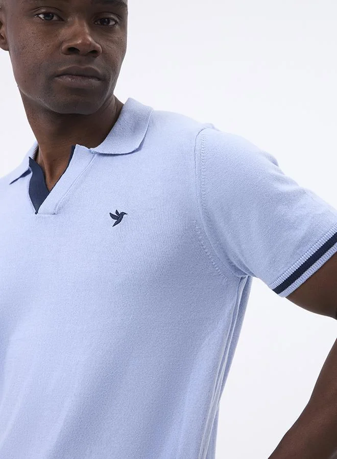 FELIX HARDY Blue Polo shirt short sleeve for Men for Men | Best Price UAE