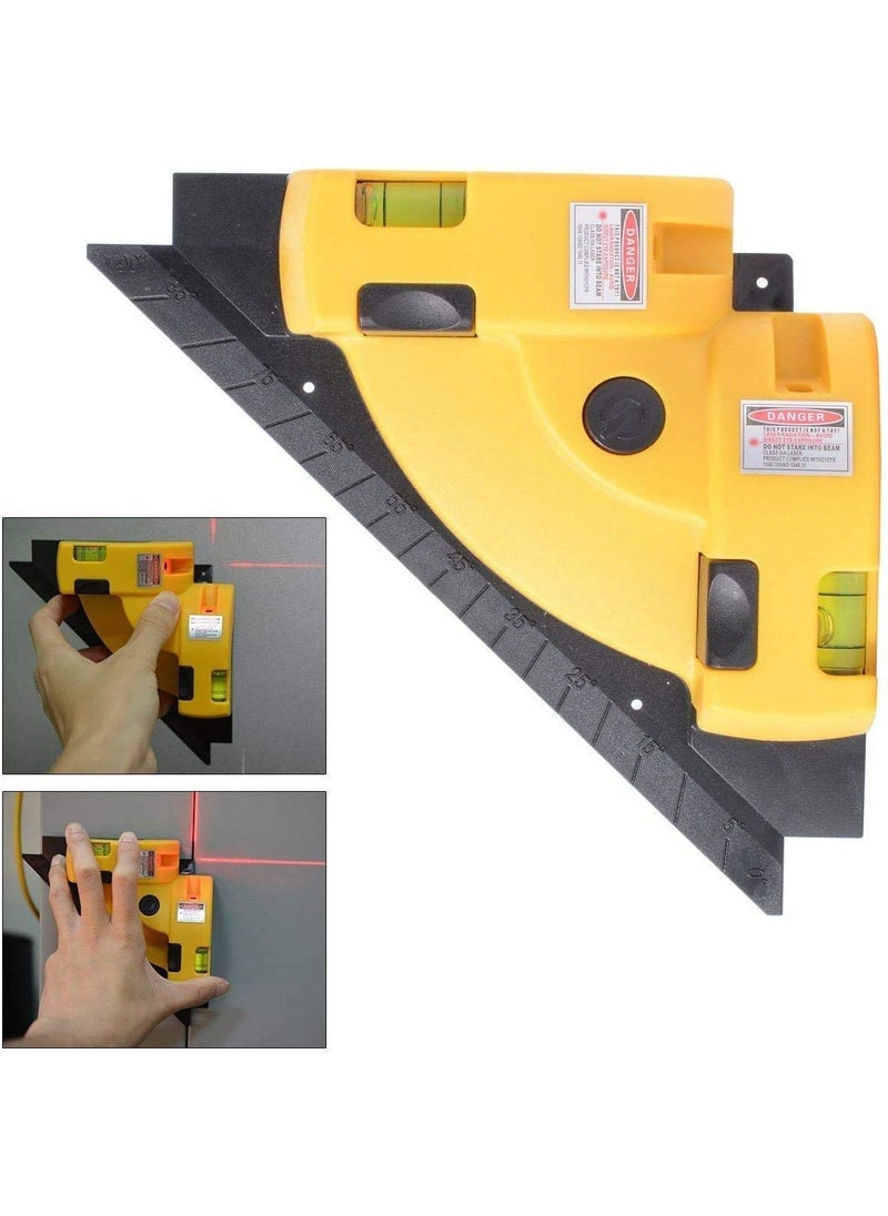 BESTDI BESTDI Right Angle 90 Degree Horizontal Vertical Laser Level Line Projection Square Level Laser with Two Suction Cups  - Image 5