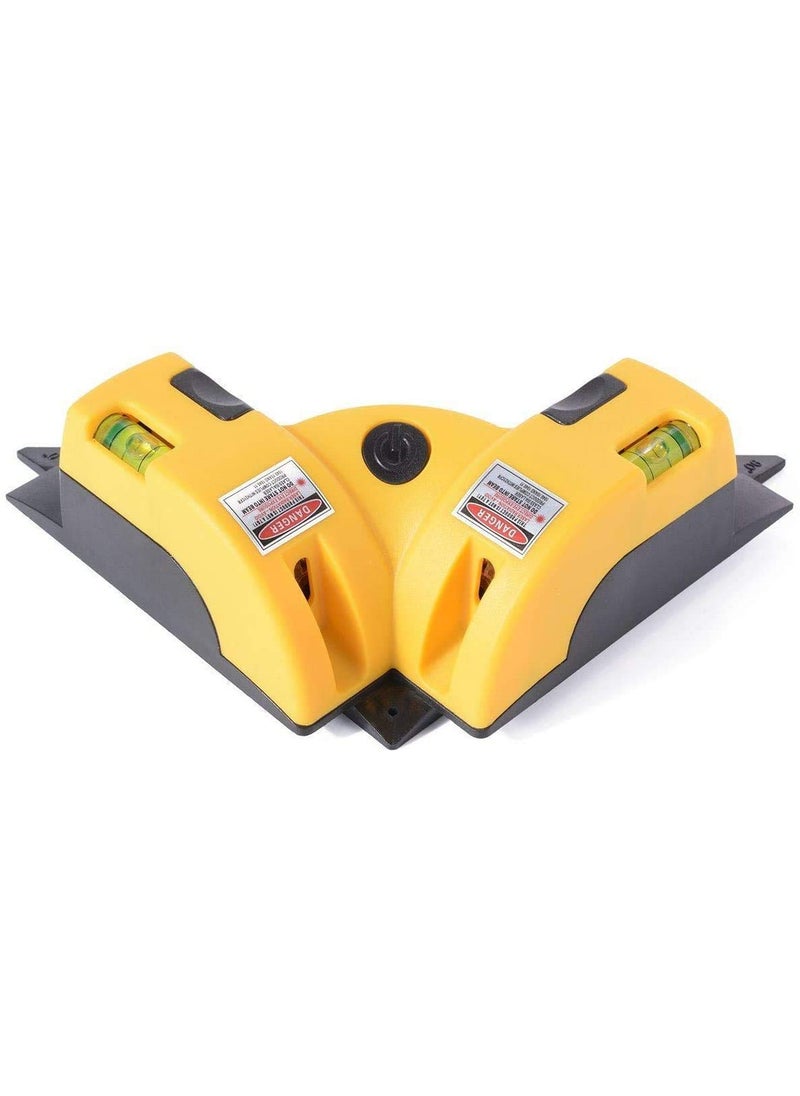 BESTDI BESTDI Right Angle 90 Degree Horizontal Vertical Laser Level Line Projection Square Level Laser with Two Suction Cups  - Image 1