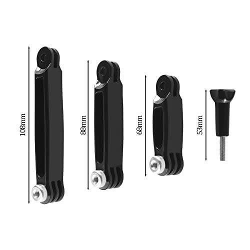 ECSiNG 1 Set 3-in-1 Extension Arm Mount Kit Compatible with SJCAM Compatible with Insta360 Action Cameras Portable Extension Arm Mount Rod Bracket Stand - Image 4
