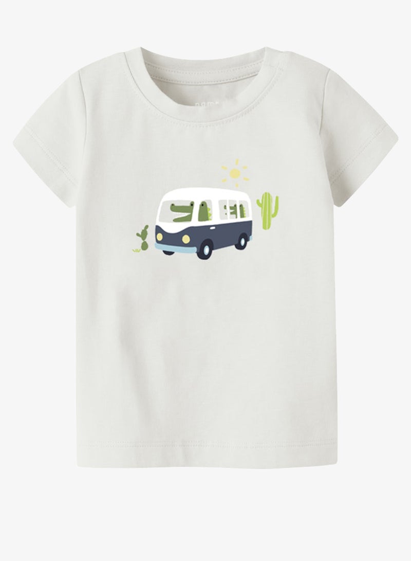 NAME IT Kids Graphic T-Shirt And Shorts Set - Image 2