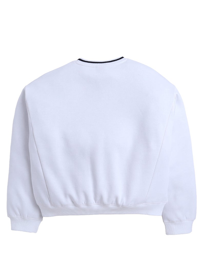 victor and jane “New York Big Apple” Contrast Rib Sweatshirt – 100% Cotton Fleece - Image 4