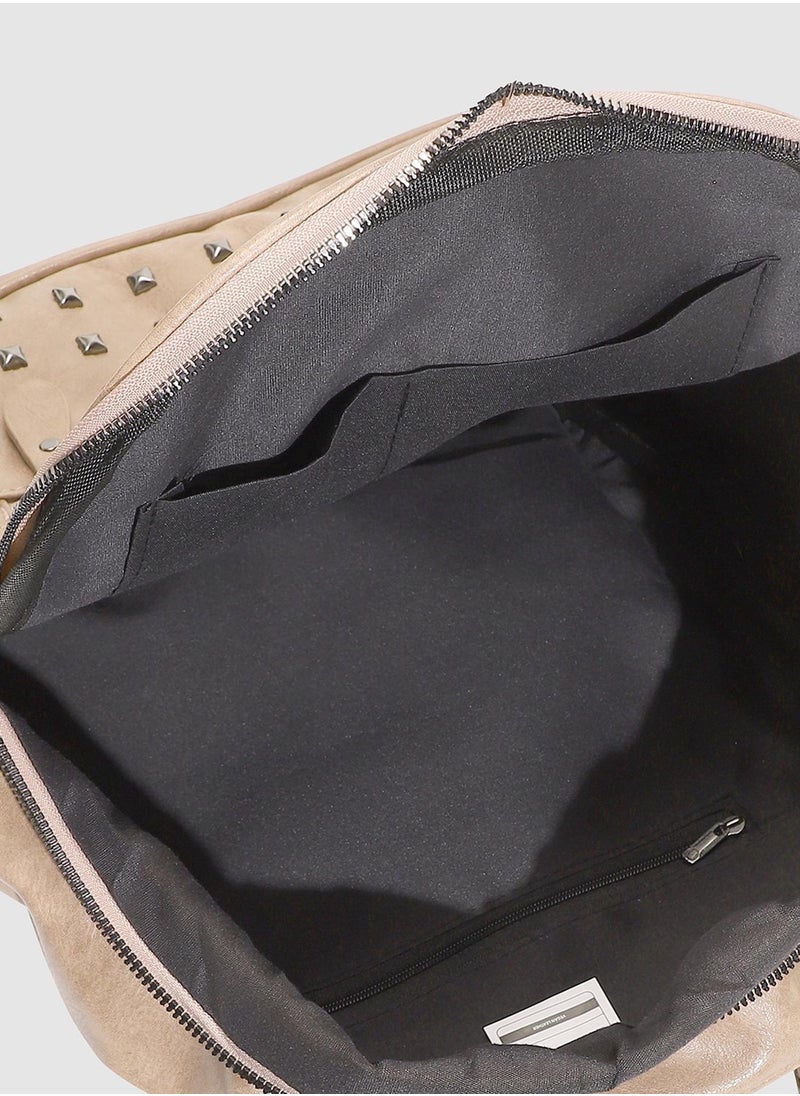Haute Sauce Studded Backpack - Peach  - Image 5