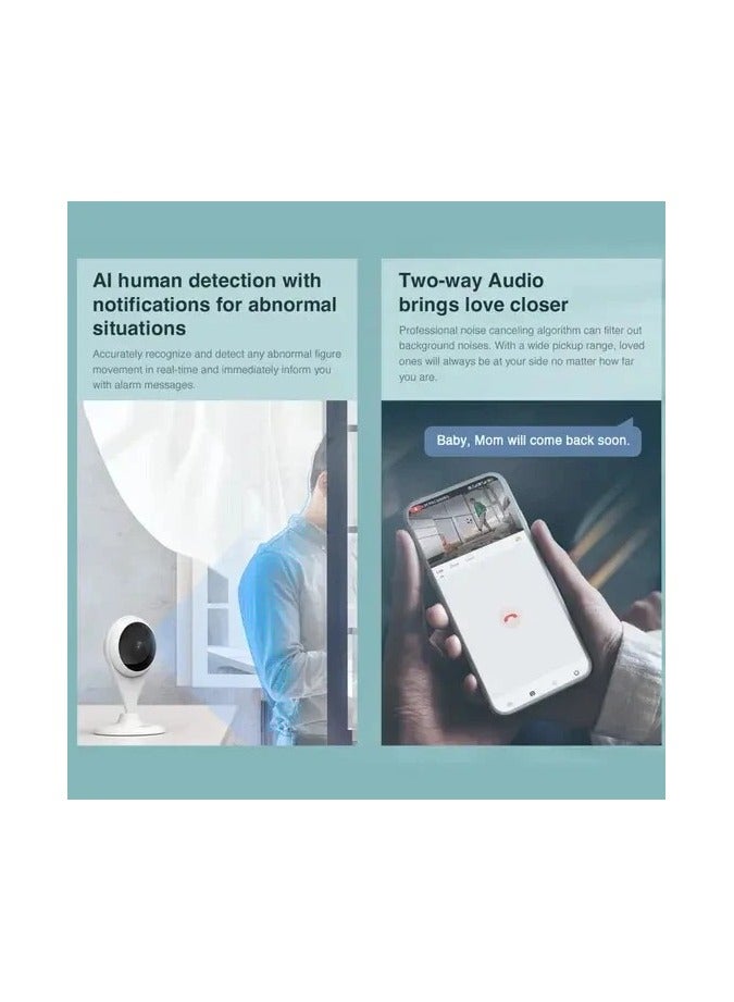 Botslab C201 Indoor Cam 2K HD Smart Wireless Security Camera – '130° Wide-angle, Night Vision, Motion Detection, Two-Way Audio, App Control - Image 5