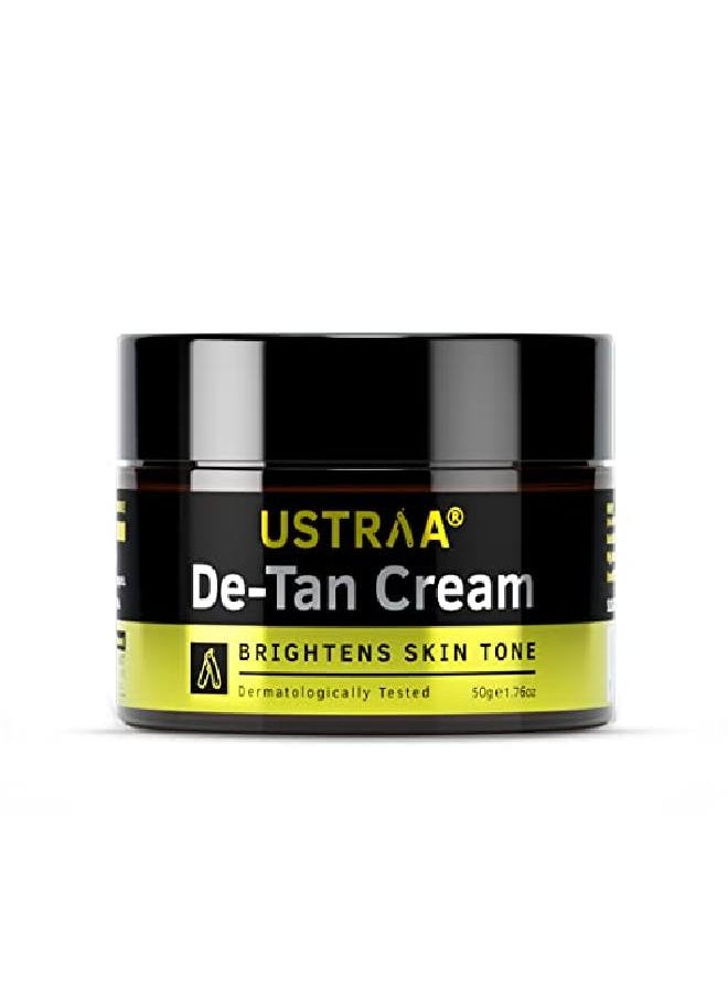 Ustraa - Detan Cream For Men 1.76 Oz For Men Tan Removal And Even Skin Tone, Without Bleach, No Sulphate, No Paraben, Prevents Dark Spots, With Japanese Yuzu And Liquorice - Image 1