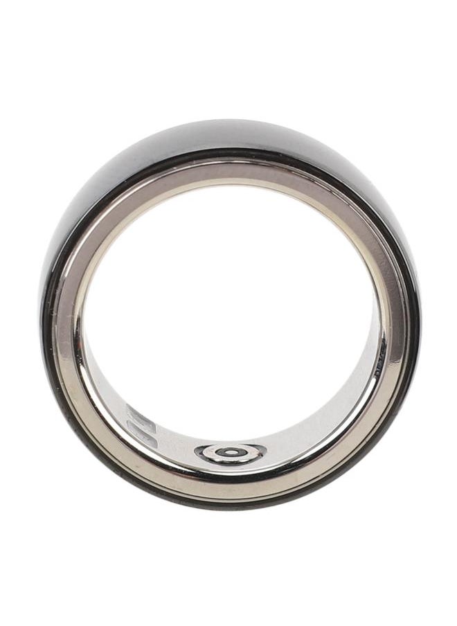 Smart Ring Multifunction Sleep Temperature Monitoring Pedometer 23mah Health Tracker Ring with Charging Case Black No. 20