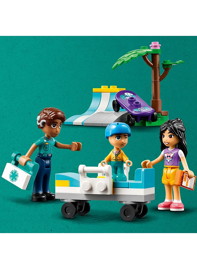 ليغو 42613 Friends Heartlake City Hospital Ambulance Set With 3 Characters, Gift Idea For Kids, Girls And Boys Aged 6 Years And Over, Social-Emotional Toy, Medical Emergency Vehicle (344 Pieces)