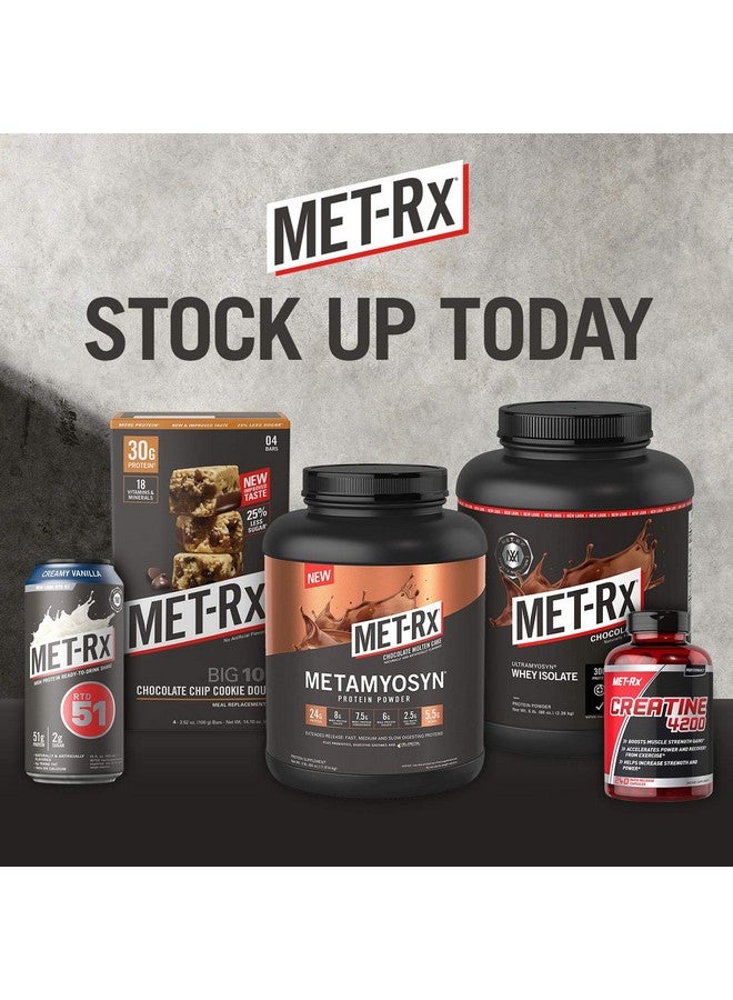 مت ركس بار بروتين MET-Rx Big 100، بديل للوجبات، 30 جرام بروتين، خالٍ من الجلوتين، فطيرة التفاح المقرمشة، 3.52 أونصة لكل منهما، 8 قطع (قد يختلف التغليف) - Image 5