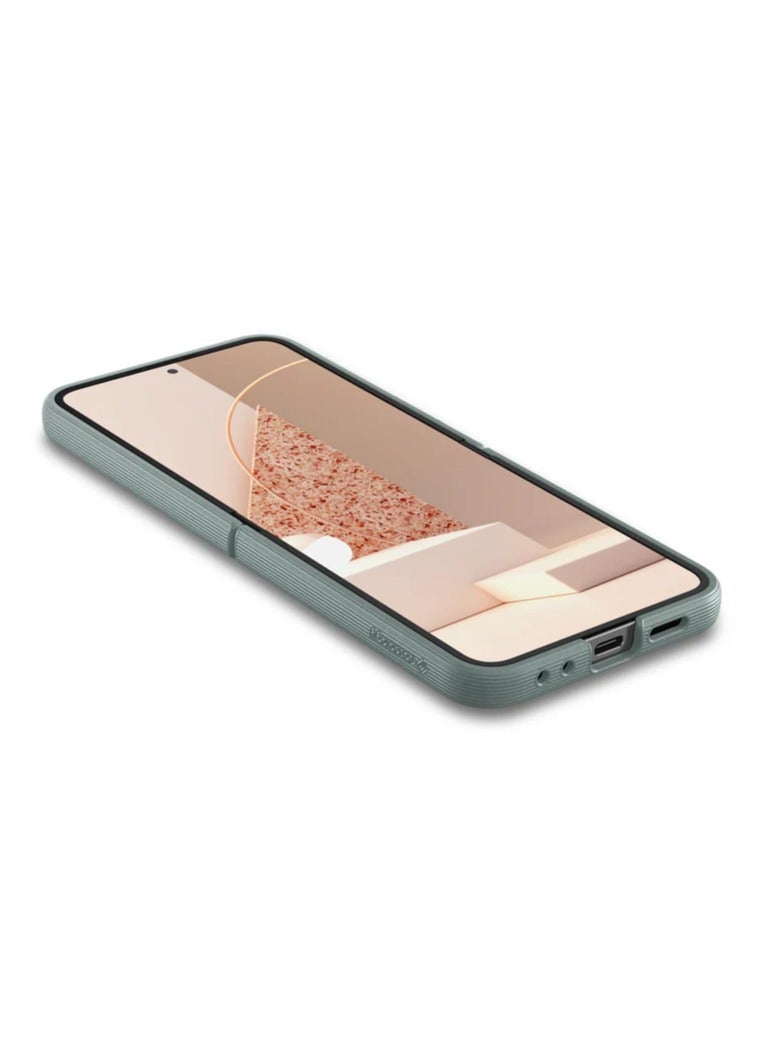 Caseology Parallax 3D Ergonomic Pattern Protective Case Compatible with Samsung Galaxy Z Flip 6 Case (2024) -Sage Green