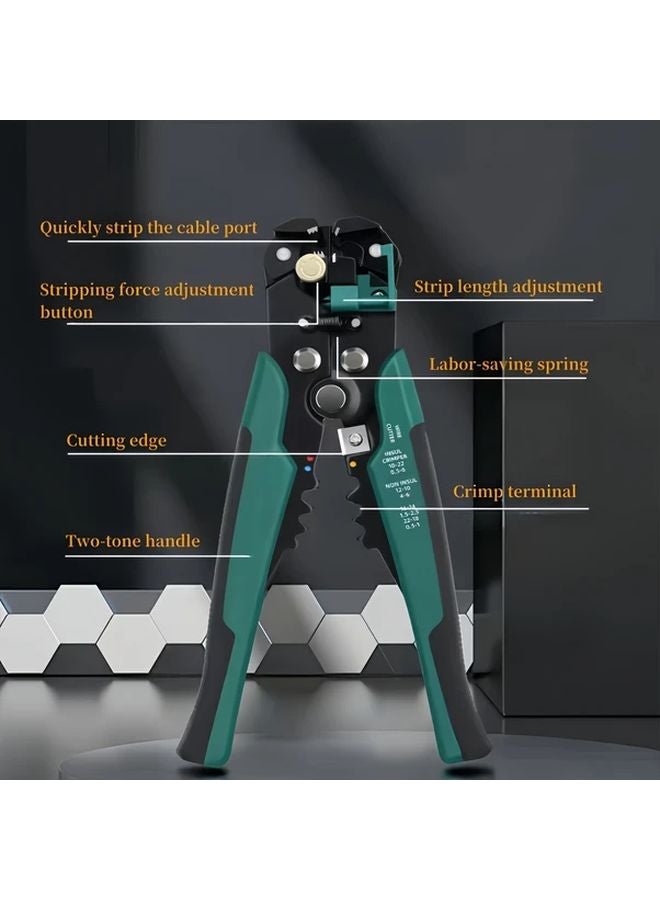 ProStrip Automatic Wire Stripper Cutter Self Adjusting Insulation Crimper Metal - Image 3