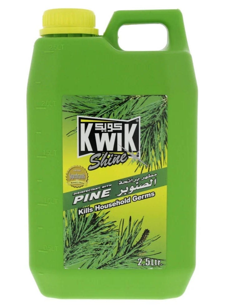 Kwik Shine Disinfectant With Pine 2.5 Litre - Image 1