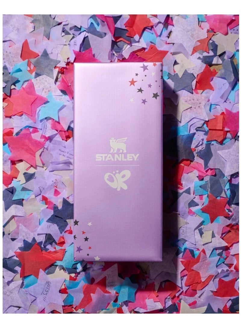 Stanley Olivia Rodrigo x Stanley 40oz Hydration Tumbler – Limited Edition Vacuum Insulated Stainless Steel Travel Mug with Leak-Resistant FlowState Lid, Reusable Straw & Easy-Carry Handle – Keeps Drinks Ice Cold or Hot for Hours – Stylish Gift for Fans, Coffee, Tea, and Daily Hydration - Image 3