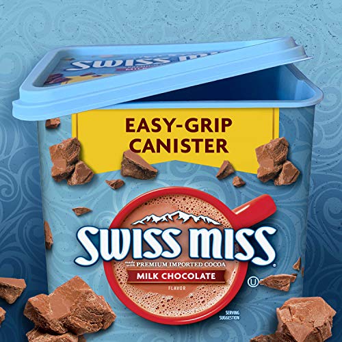 SWISS MISS Milk Chocolate Flavored Hot Cocoa Mix, 38.27 OZ Square Canister - Image 2
