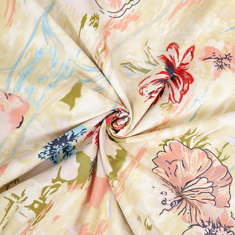 Skyla 100% Cotton 400 TC Double Bedsheet with 2 Pillow Covers, Soft and Smooth Full Length King Size (Bedsheet Size 275x275 CM. Pillow Cover Size 46x69+5 CM) (Saffron & Teal) - Image 5
