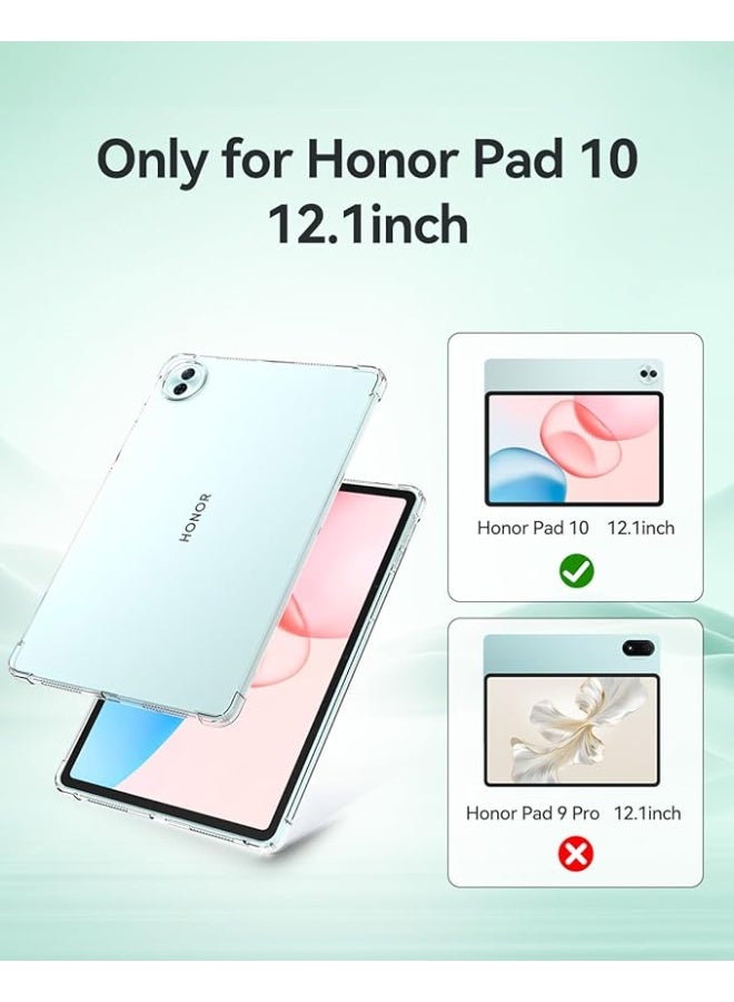 MHM Crystal Clear Case for Honor Pad 10 (12.1") - Shockproof & Anti-Yellowing Slim TPU Cover - Image 3