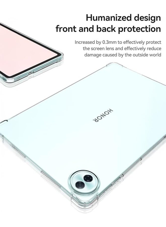MHM Crystal Clear Case for Honor Pad 10 (12.1") - Shockproof & Anti-Yellowing Slim TPU Cover - Image 4