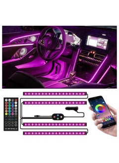 RGB LED Interior Car Lights APP Control Smart Car Lights with DIY & Music Mode Waterproof Interior Car Lights with 4 PCS 72LEDS RGB Under Dash Car LED Lights with Car Charger DC 12V - pzsku/Z2E00B5C7F9CFF2837FCFZ/45/_/1661396516/2e95d34f-91aa-40e6-a6c8-a7dc7f820507