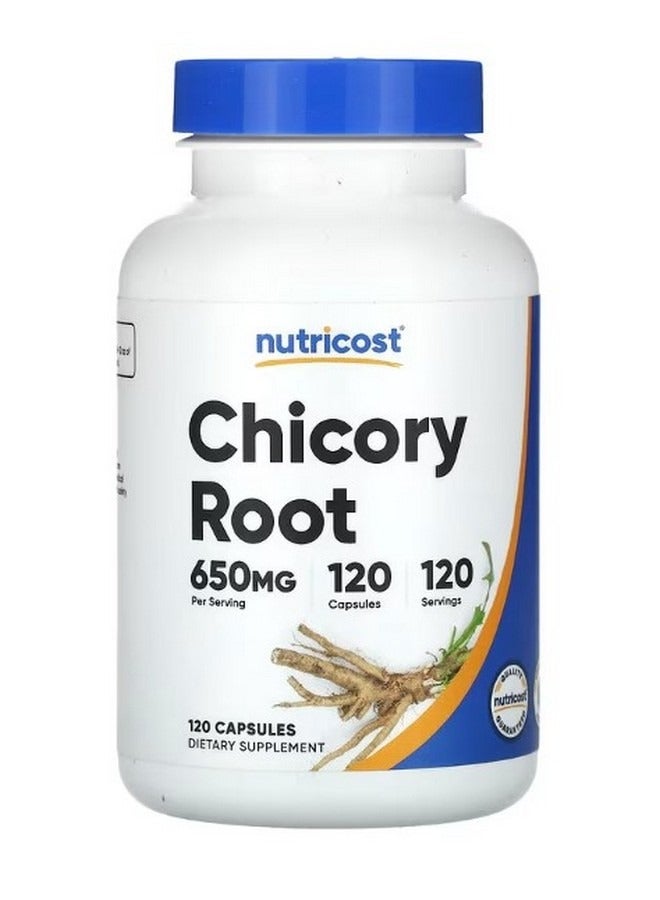 Nutricost Chicory Root 650 Mg 120 Capsules - Image 1