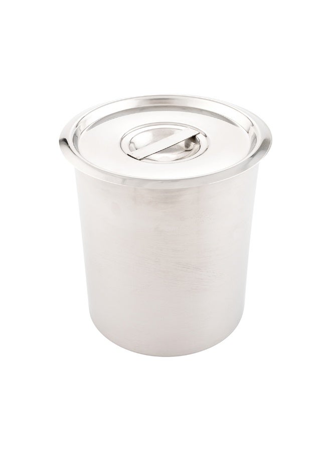 Restaurantware LID ONLY: Met Lux Lid For 4.25 Quart Bain Marie, 1 Stainless Steel Lid For Bain Marie Pot - Built-In Handle, Pot Sold Separately  - Image 2