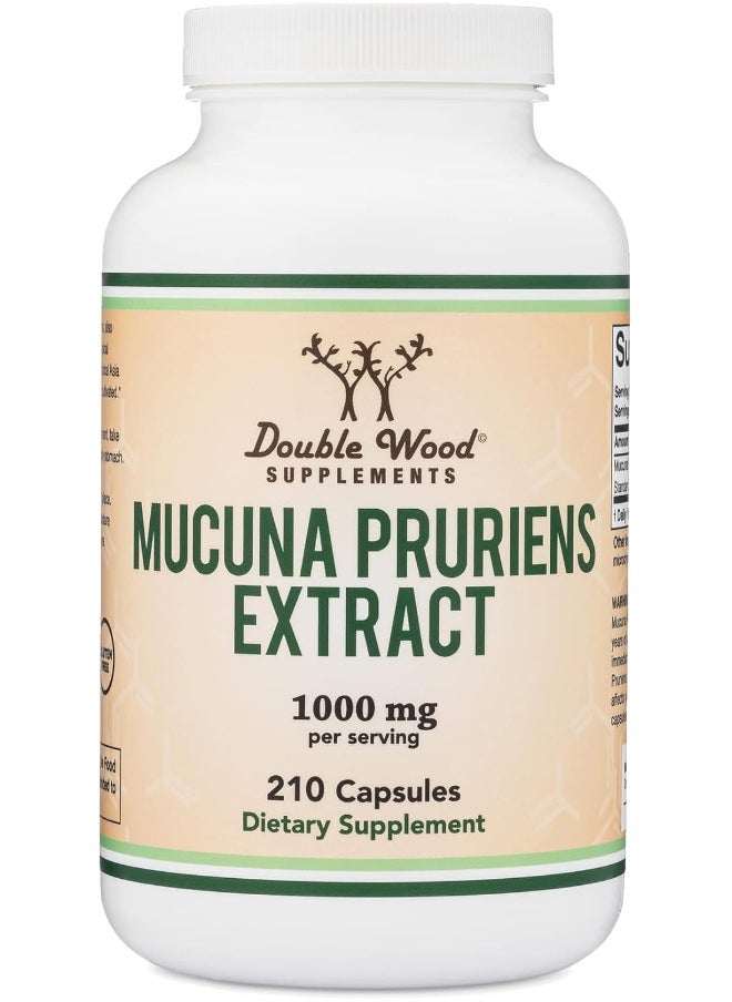 Double Wood Supplements - Mucuna Pruriens Extract Capsules - Image 1