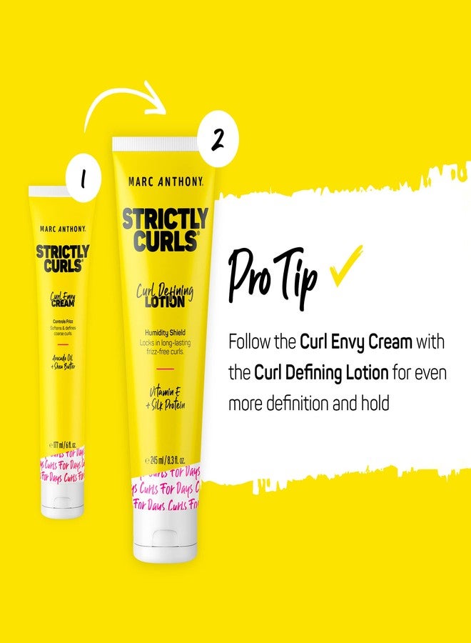 MARC ANTHONY لوشن تحديد التجاعيد من مارك أنطوني، تجاعيد صارمة - عبوتين - جل شعر بروتين الحرير وفيتامين E للشعر المجعد الجاف التالف - مزيل تشابك مرطب خالي من الكبريتات ومنتج تصفيف مضاد للتجاعيد 8.3 أونصة سائلة - Image 5