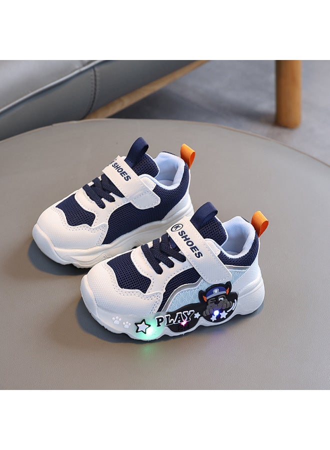 Boys' Light-up Sneakers  Spring Soft Sole Comfortable Simple Breathable Girls' Casual Shoes Baby Walking Shoes