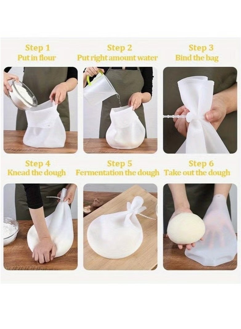 SHAOZHEN 1pc Versatile Silicone Dough Kneading Bag for Bread, Pastry, and Pizza - Flour Mixer Bag for Easy Mixing - Kitchen Tool and Accessory for Effortless Baking - Image 4
