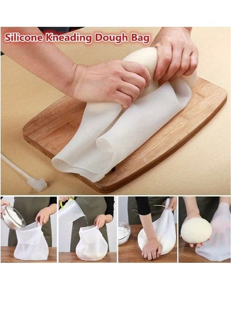 SHAOZHEN 1pc Versatile Silicone Dough Kneading Bag for Bread, Pastry, and Pizza - Flour Mixer Bag for Easy Mixing - Kitchen Tool and Accessory for Effortless Baking - Image 3