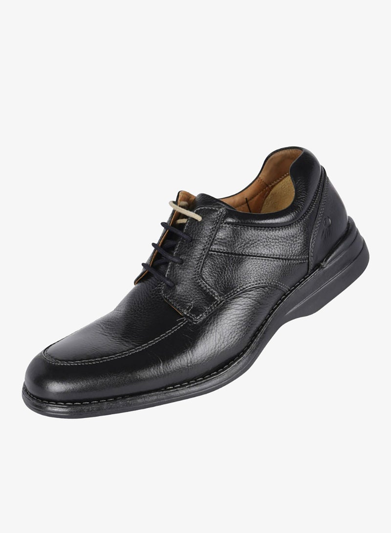 ديموكراتا حذاء رجالي جلد ديموكراتا سمارت كومفورت ماديسون أسود سهل الارتداء - Image 3