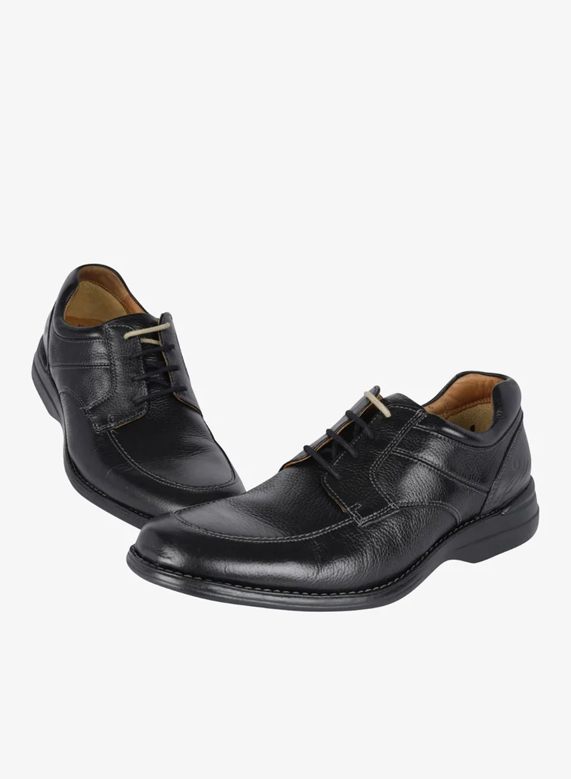 ديموكراتا حذاء رجالي جلد ديموكراتا سمارت كومفورت ماديسون أسود سهل الارتداء