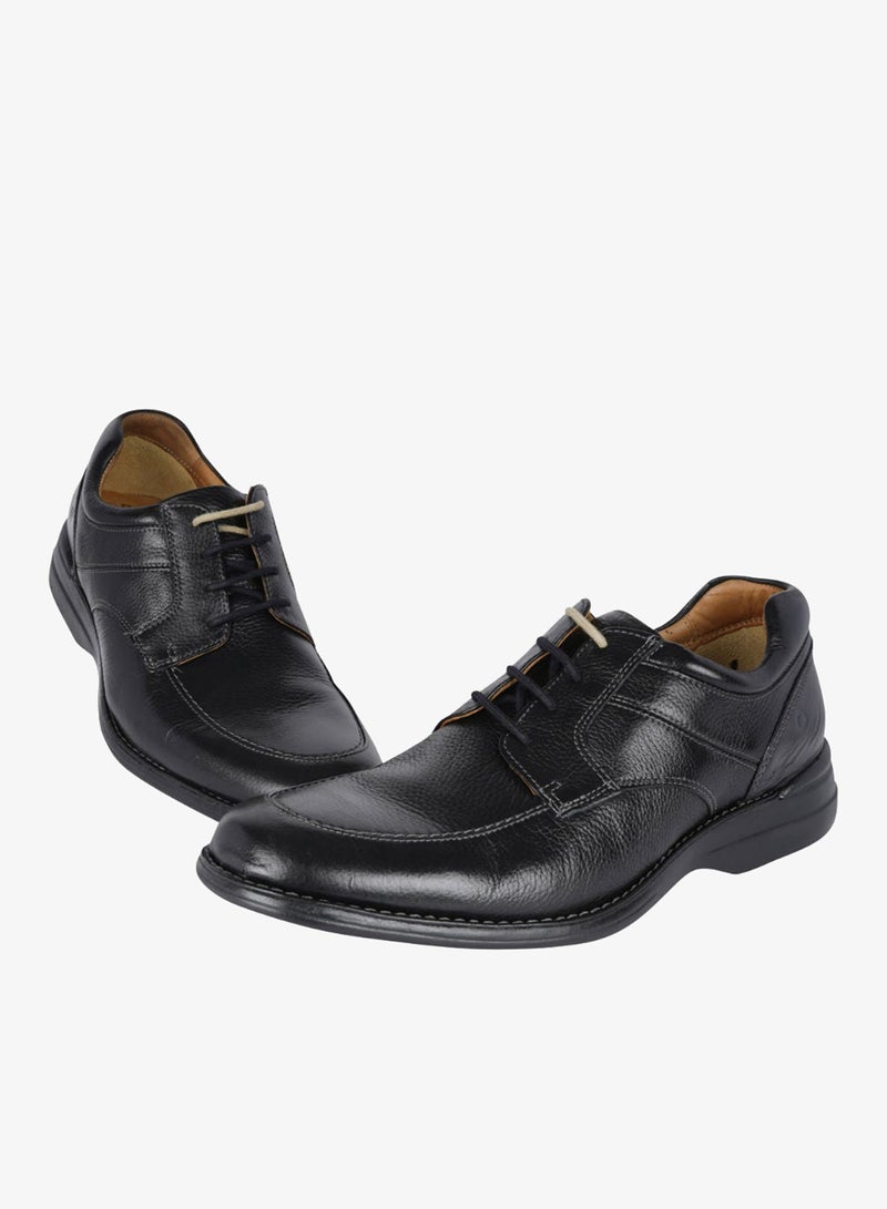 ديموكراتا حذاء رجالي جلد ديموكراتا سمارت كومفورت ماديسون أسود سهل الارتداء - Image 2