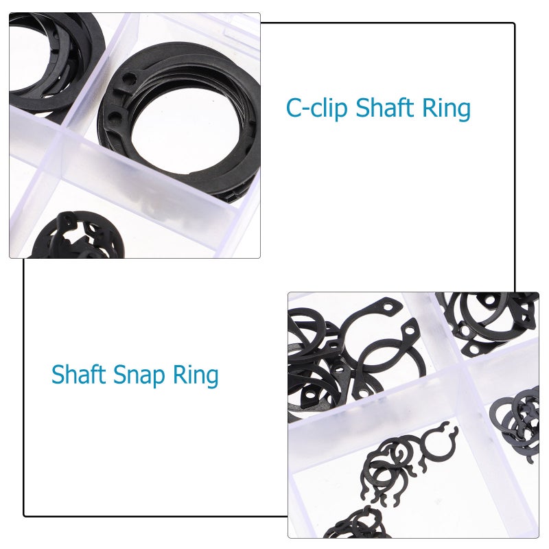 175pcs Shop Assortment Steel External Circlip Retaining Clamp - Image 2