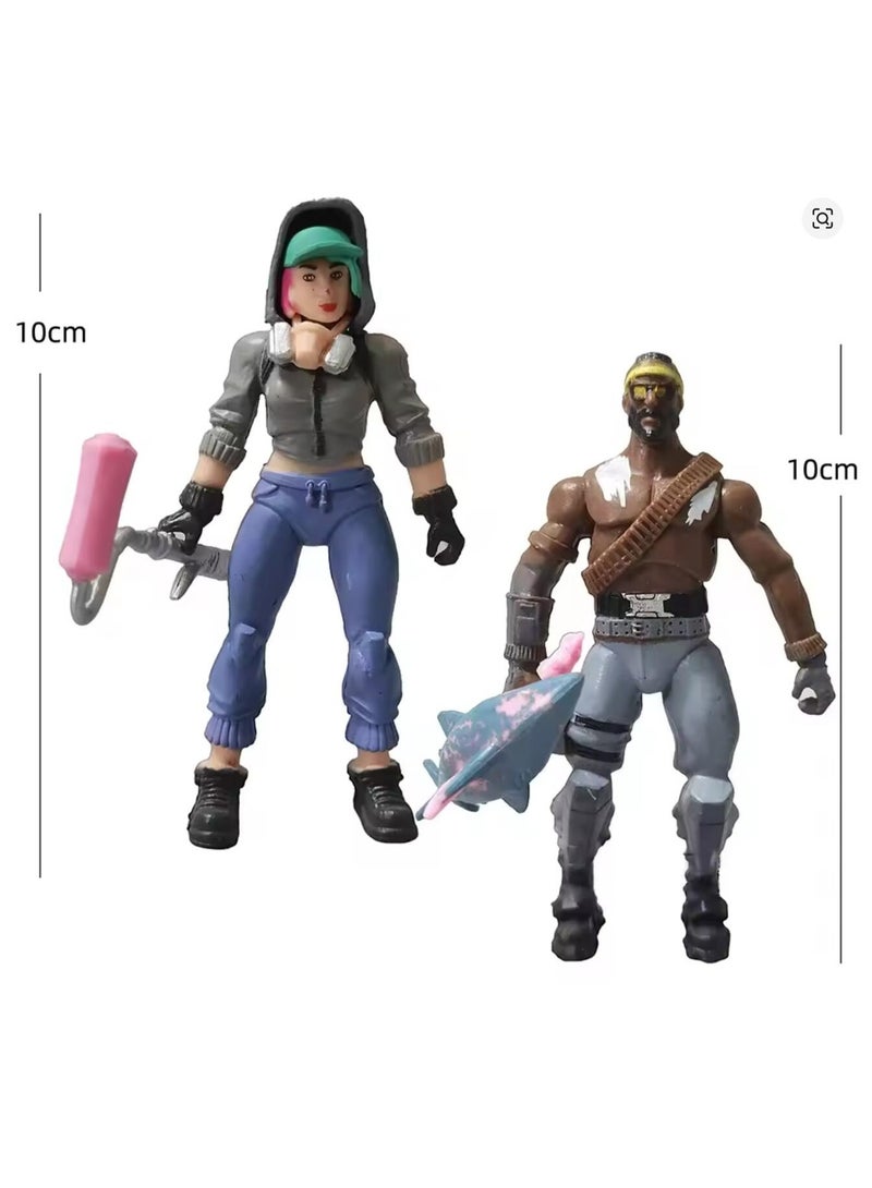 10 سم 8 قطع من دمى خPVC على شكل شصيات Fortnite - Image 3