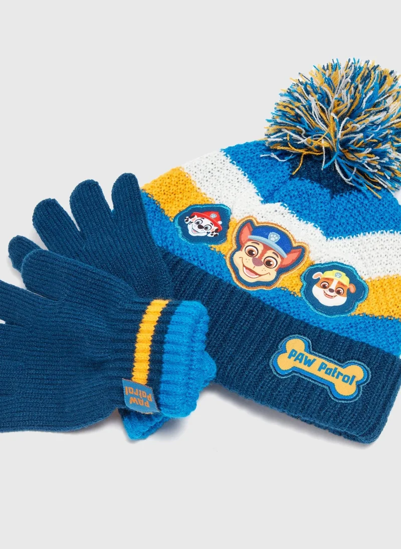 Matalan 2 Piece Paw Patrol Kids Hat & Scarf Set