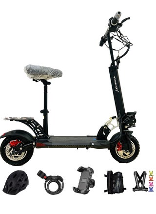 Sky E10 Pro (Plus) Electric Scooter | 3000W Motor | 35 Km Range With A 36V13Ah Battery, Big Digital Display, Bluetooth, 10" Off-Road Tires, Foldable E Scooter, Includes Free Helmet, Toolkit, Safety Belt, Lock, Pump & Mobile Holder - pzsku/Z2E014AE4451B03D3BDA3Z/45/1746232767/0554aad1-ef57-48ec-b5a1-df3ed2b07b8d