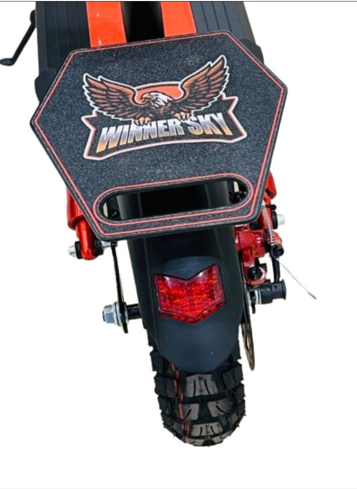 Winner Sky - Sky E10 Pro (Plus) Electric Scooter | 3000W Motor | 35 Km Range With A 36V13Ah Battery, Big Digital Display, Bluetooth, 10" Off-Road Tires, Foldable E Scooter, Includes Free Helmet, Toolkit, Safety Belt, Lock, Pump & Mobile Holder - Image 1