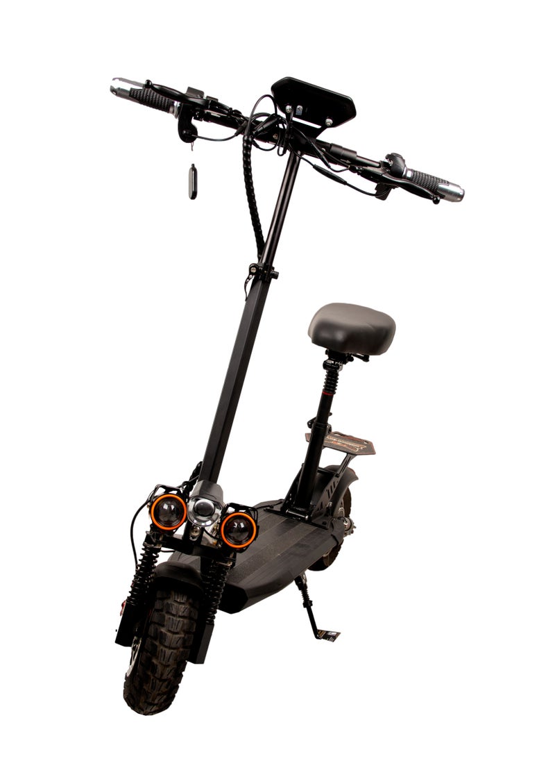 Winner Sky Sky E10 Pro (Plus) Electric Scooter | 3000W Motor | 35 Km Range With A 36V13Ah Battery, Big Digital Display, Bluetooth, 10" Off-Road Tires, Foldable E Scooter, Includes Free Helmet, Toolkit, Safety Belt, Lock, Pump & Mobile Holder  - Image 3