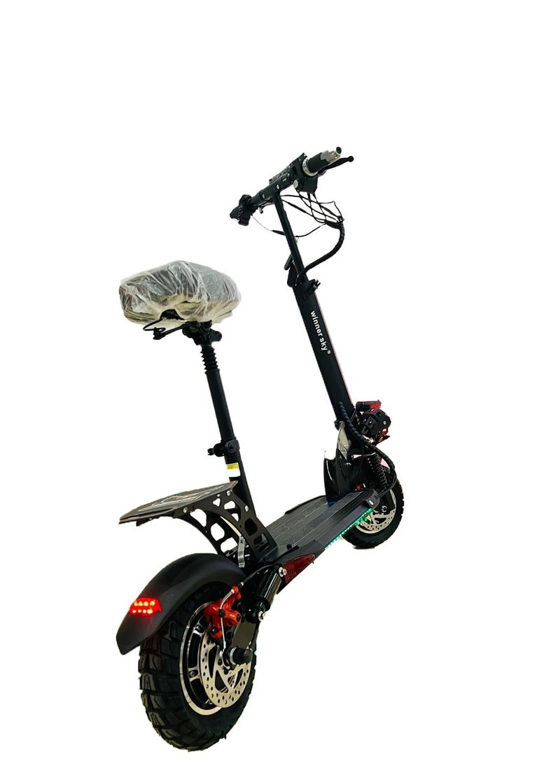 وينر سكاي سكوتر Winner Sky E10 Pro (PLUS) الكهربائي يبدو رائعًا! البطارية بسعة 36V 13AH تمنحك مدى يصل إلى 30-35 كم، مما يجعله مناسبًا للتنقلات القصيرة أو للرحلات الترفيهية. - Image 4