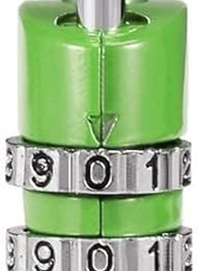 4 Digit Combination Padlock Zinc Alloy Green 4mm Shackle 4 Pcs Set - Image 3