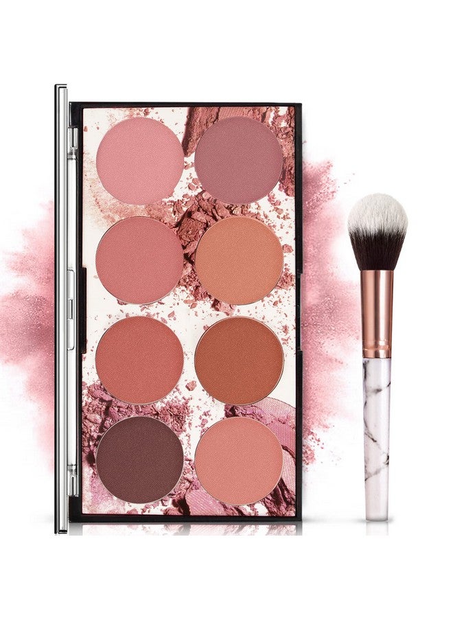 NewBang 8 Colors Blush Palette Matte Mineral Blush Powder Bright Shimmer Face Blushcontour And Highlight Blush Paletteprofessional Facial Beauty Cosmetic Makeup Blush - Image 2