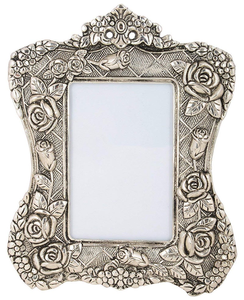 Lavanaya Silver® – Antique Silver Plated 5x7 Photo Frame with Velvet Gift Box | Elegant Keepsake for Wedding, Anniversary, Birthday & Rakhi - Image 5