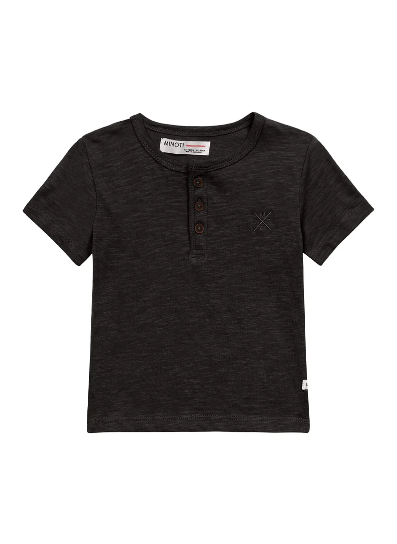 مينوتي Teen Boys Classic T-Shirt With Buttons