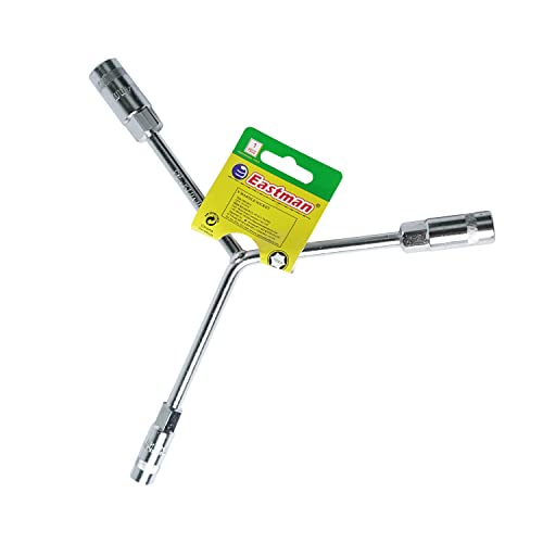 Eastman Y-Handle Socket Wrenches Set Of 1 Pcs, 8X10X12 Mm, Chrome Vanadium Steel & Knurled Sockets Satin Finish Selected Allow Steel Handle Tools (E-2220) - Image 4